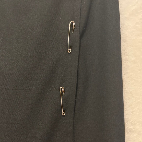 Worthington Black and Red Midi Skirt with Fringe - Picture 3 of 8